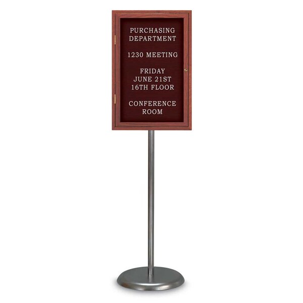Corkboard, Triple Door, Radius Frame, 72x48", Black/Cloud